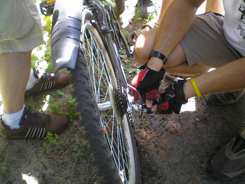 rowtras 051.jpg - Niestety wszyscy orzekli-rower nadaje się tylko do wymiany.